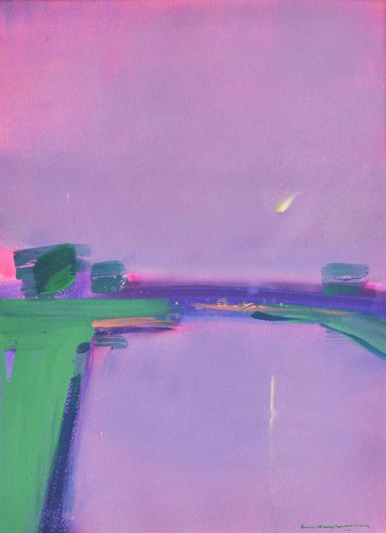 Evening pond