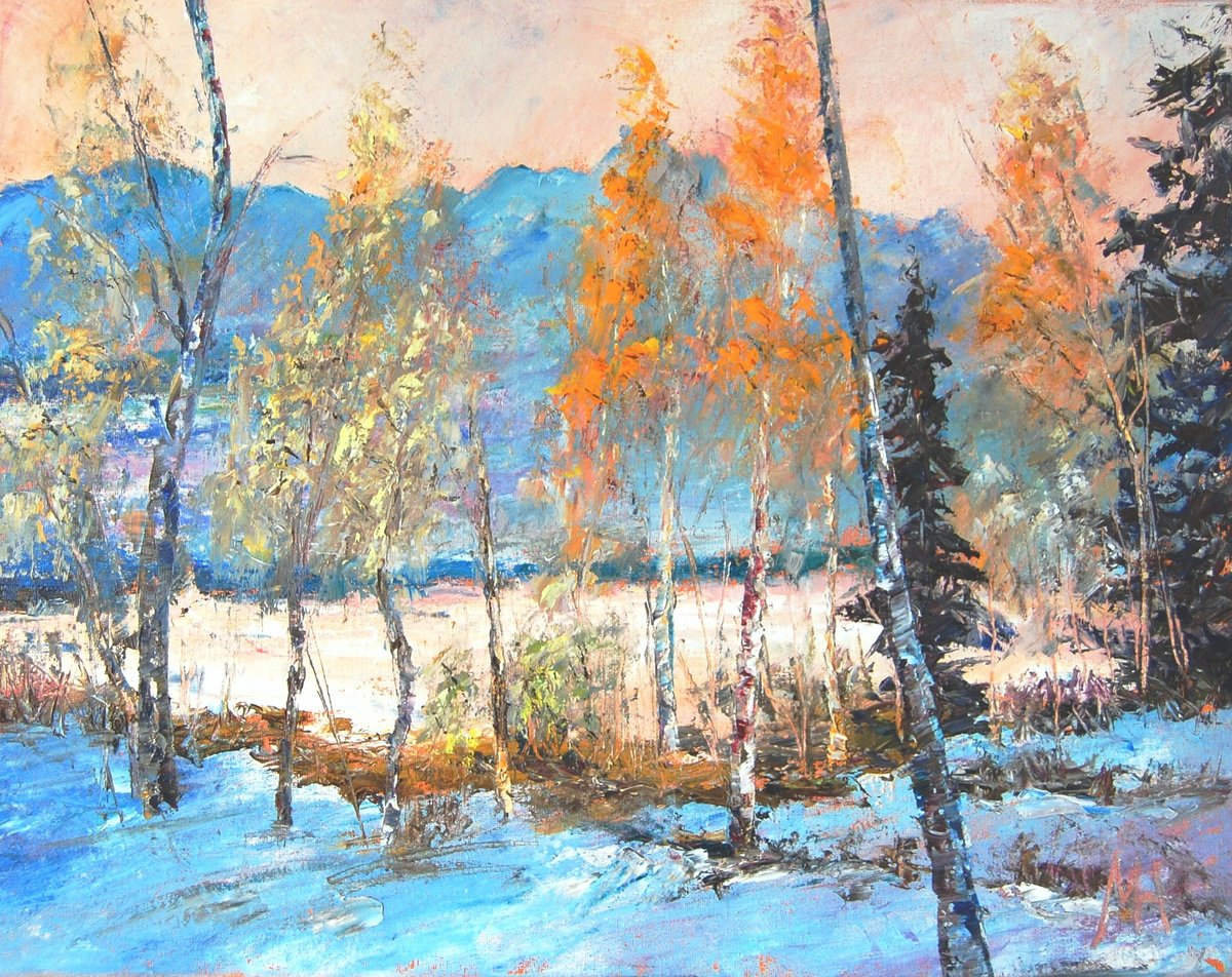 Early snow by Mikhail Nikitsenka