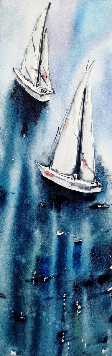 Sailboat by Marina Zhukova