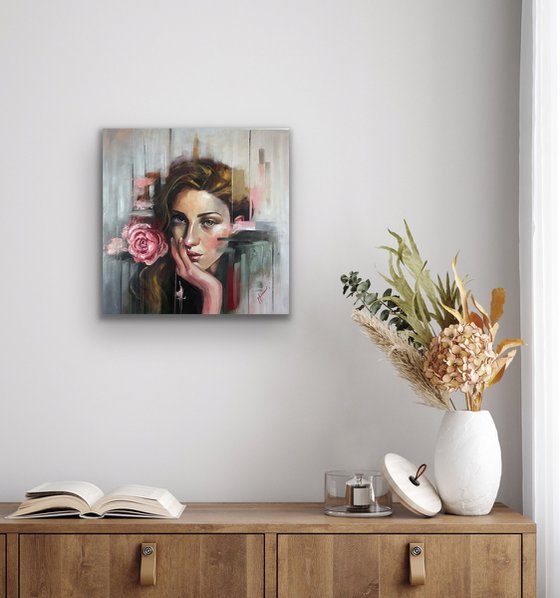 The girl with the Rose