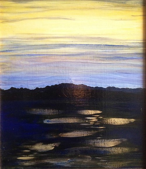 night lake by René Goorman