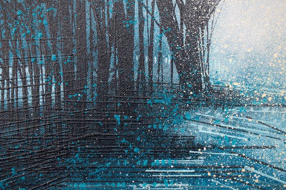 Trees In Morning Mist