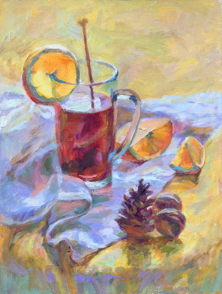 Orange tea by Liudmyla Chemodanova