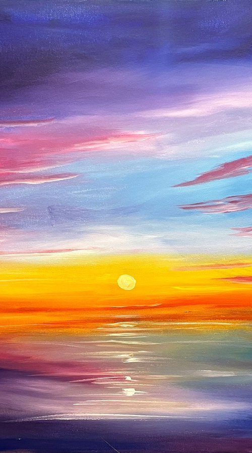 Delightful Sunset Sky by Aisha Haider