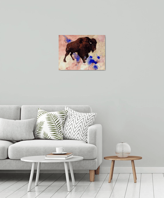 Bisonon abstract background