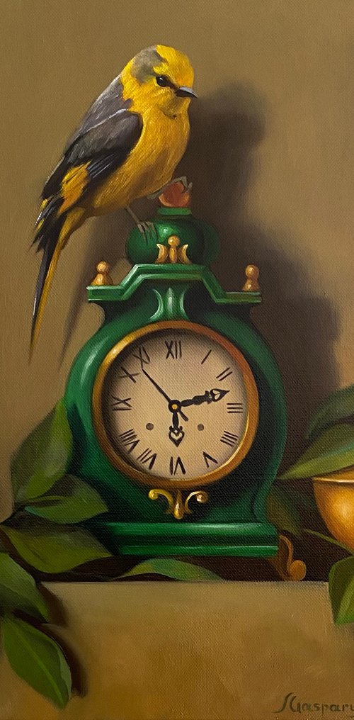 The Oriole and the Green Clock by Ara Gasparian