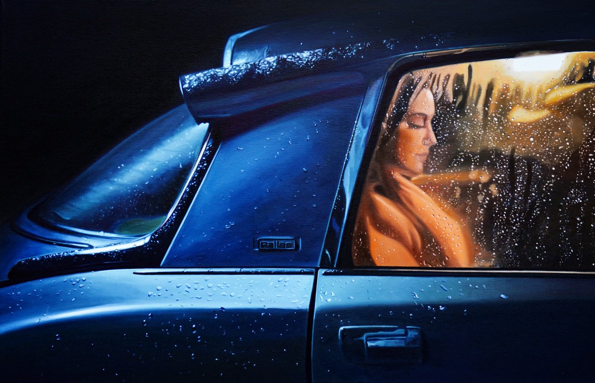 Photorealistic Portrait Oil Painting By Roman Sedlak, 39 X 26", Goddess, Original Artwork