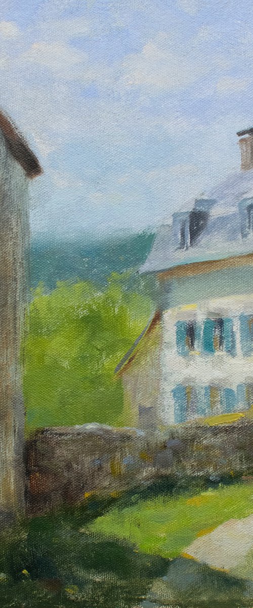 Old French House and Barn in Creuse Rural France by Gav Banns