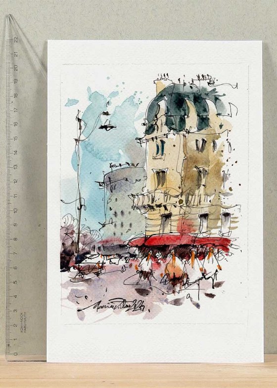 Paris Watercolor Art