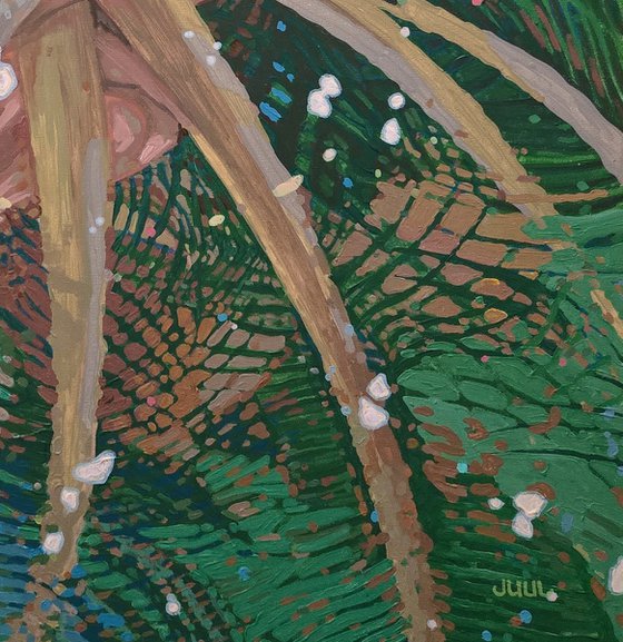 Palm Reflections- Calm Lake