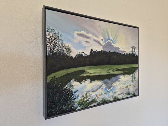 Light on a Flooded Field: A Sussex Landscape