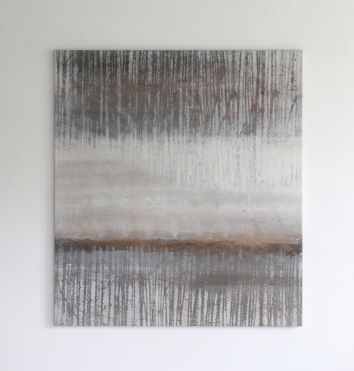 Abstract Acrylic Painting By Rokas Berziunas, 53 X 59", No. 19-6 (135 X 150 Cm), Original Artwork