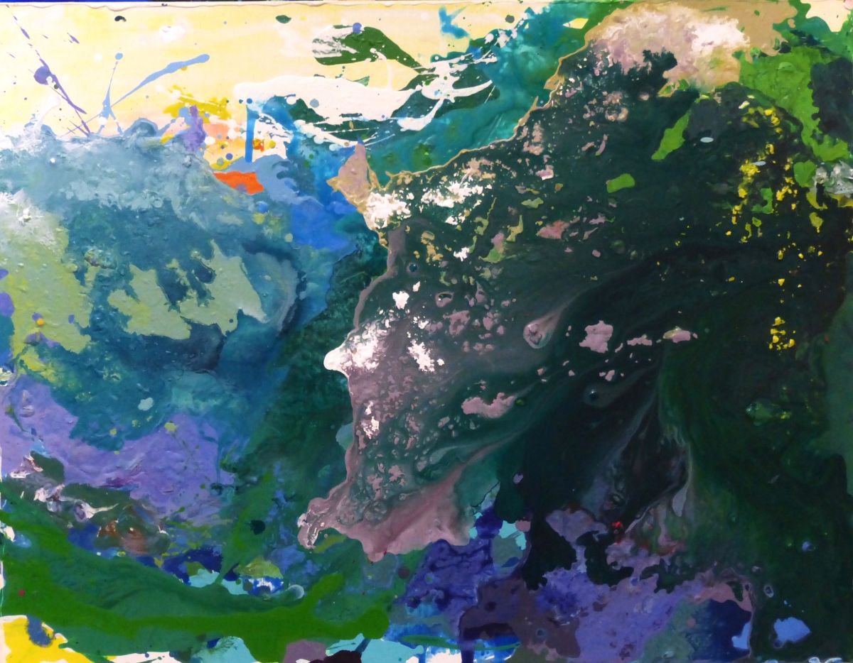 Thickets. Rain. 70 x 90 cm by Nikolai Gritsanchuk