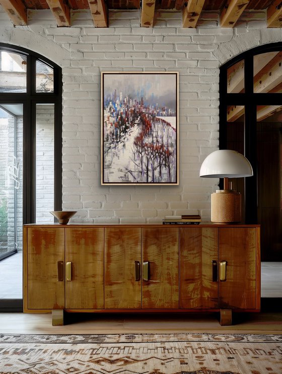 Entering New York in Winter