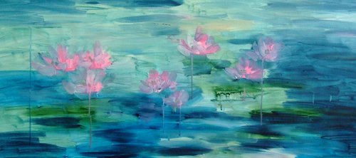 Quiet Pond - Inspired by Monet #28 by Marina Krylova