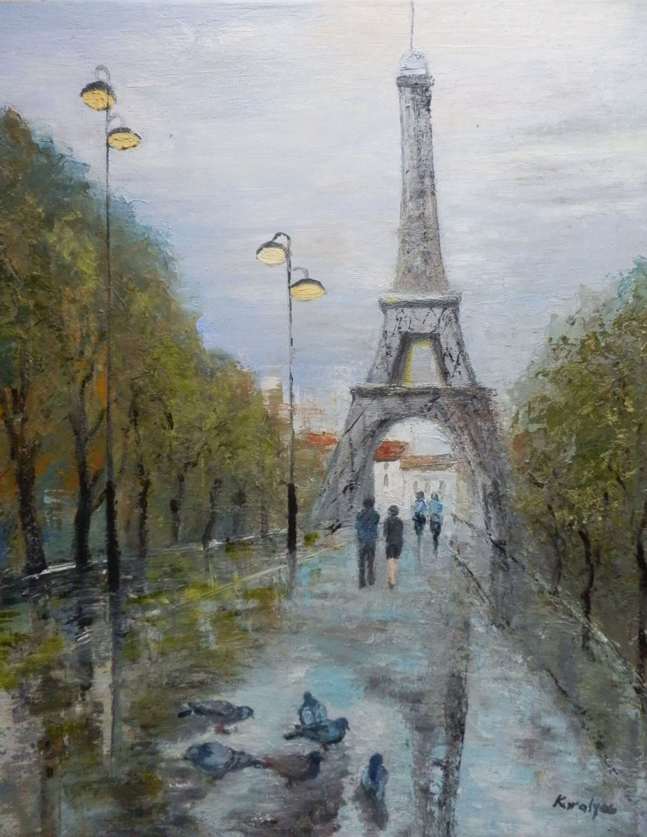 Paris,after rain by Maria Karalyos