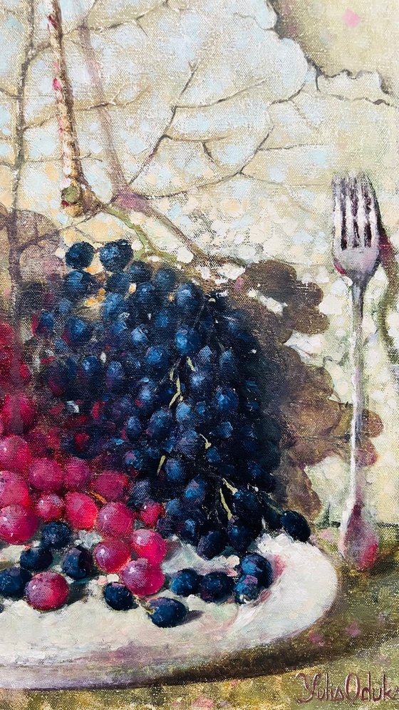Pink grape Large fruit art