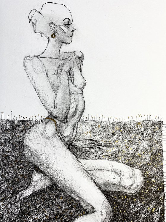 Female figure sketch #7