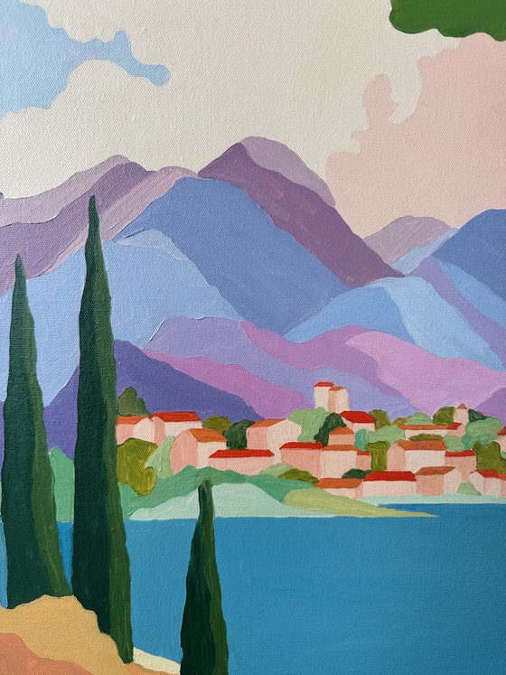 Pink and Violet Seascape