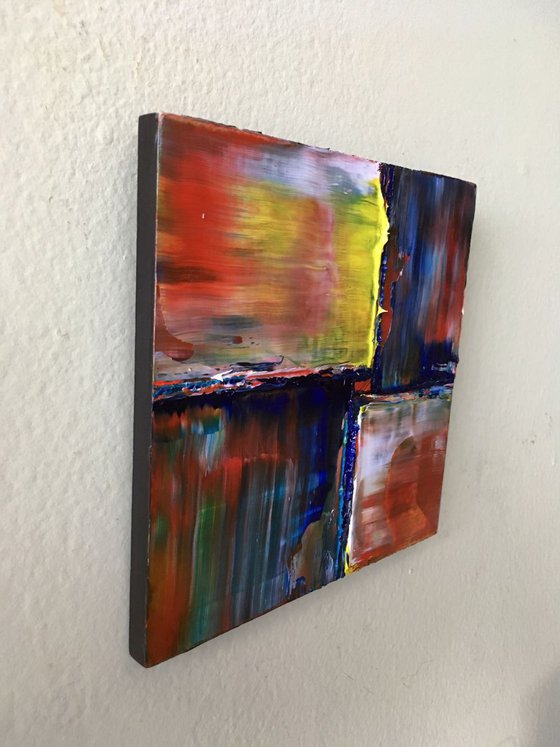 "I Feel It Closing In" - New Abstract PMS Micro Painting