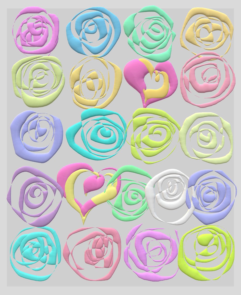 Colored roses by Kseniya Kovalenko