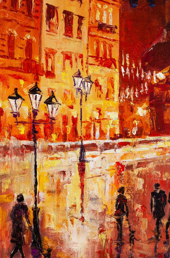 "Old city lights", city landscape