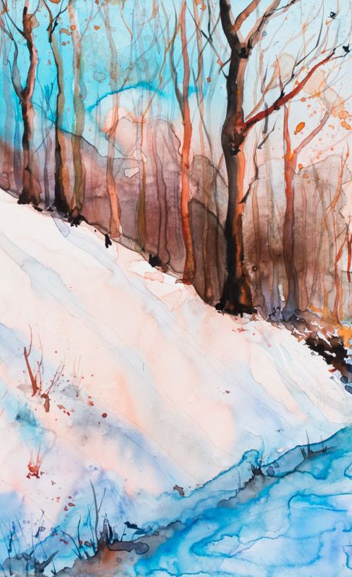 Winter forest by Marina Abramova