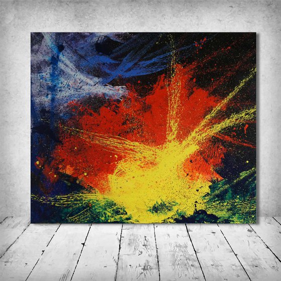 The Blast (120 x 100 cm) XXL oil (48 x 40 inches)