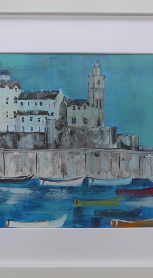 Porthleven Blues by Elaine Allender