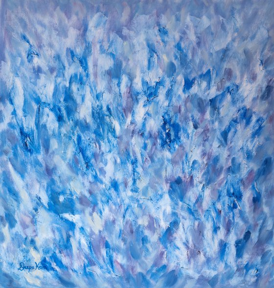 Cobalt Blue, Abstract Painting