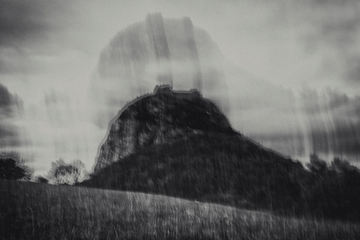 Expressive Landscape Photograph By Lionel Le Jeune, 24 X 17", Montsegur, Original Artwork