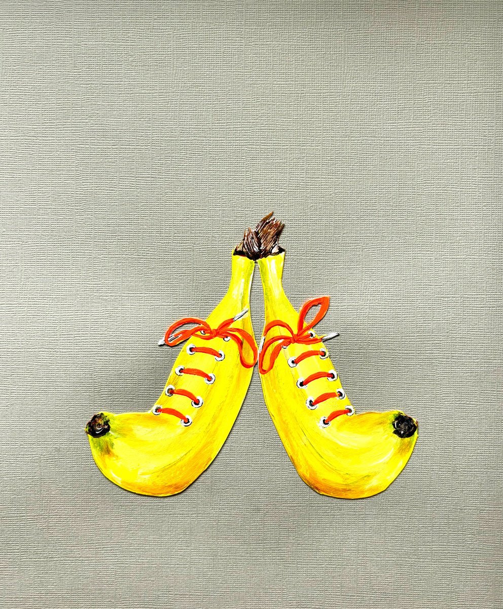 Banana sneakers by Lena Smirnova