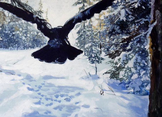 Alarm In The Winter Forest