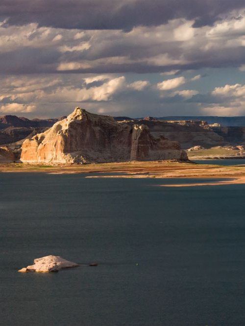 Antelope Island from Wahweap by Eugene Norris