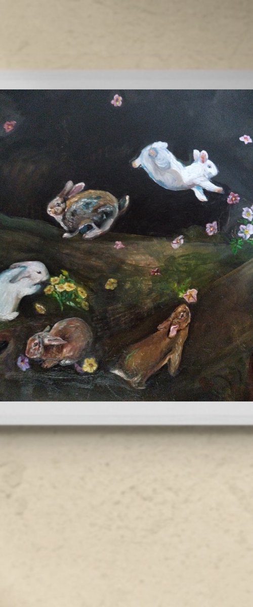 Rabbits by Viktória Déri