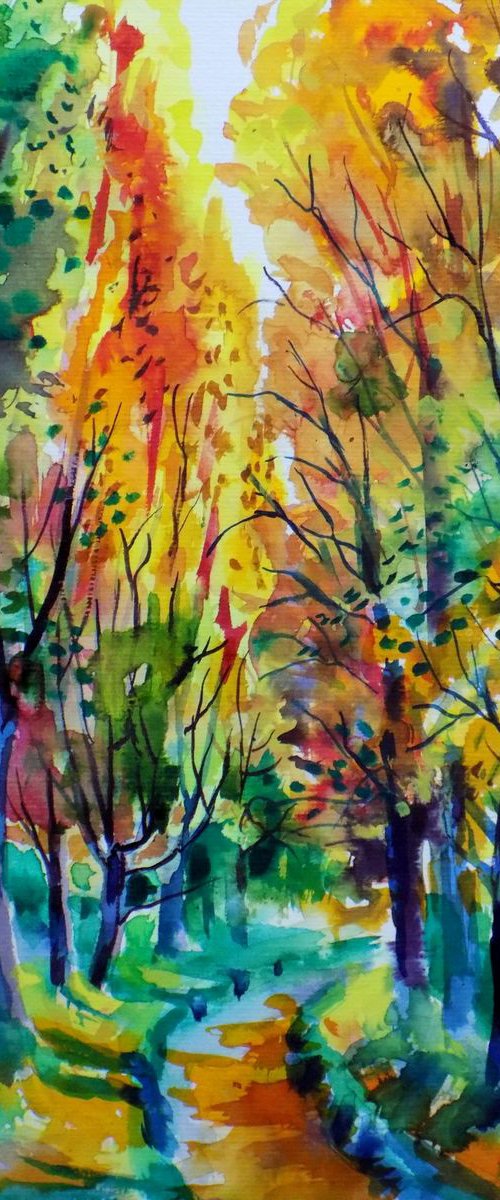 Golden forest by Maja Grecic