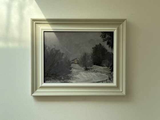 House in a Snowy Landscape