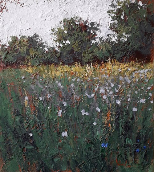 Texture painting. Summer grass by Alexander Zhilyaev