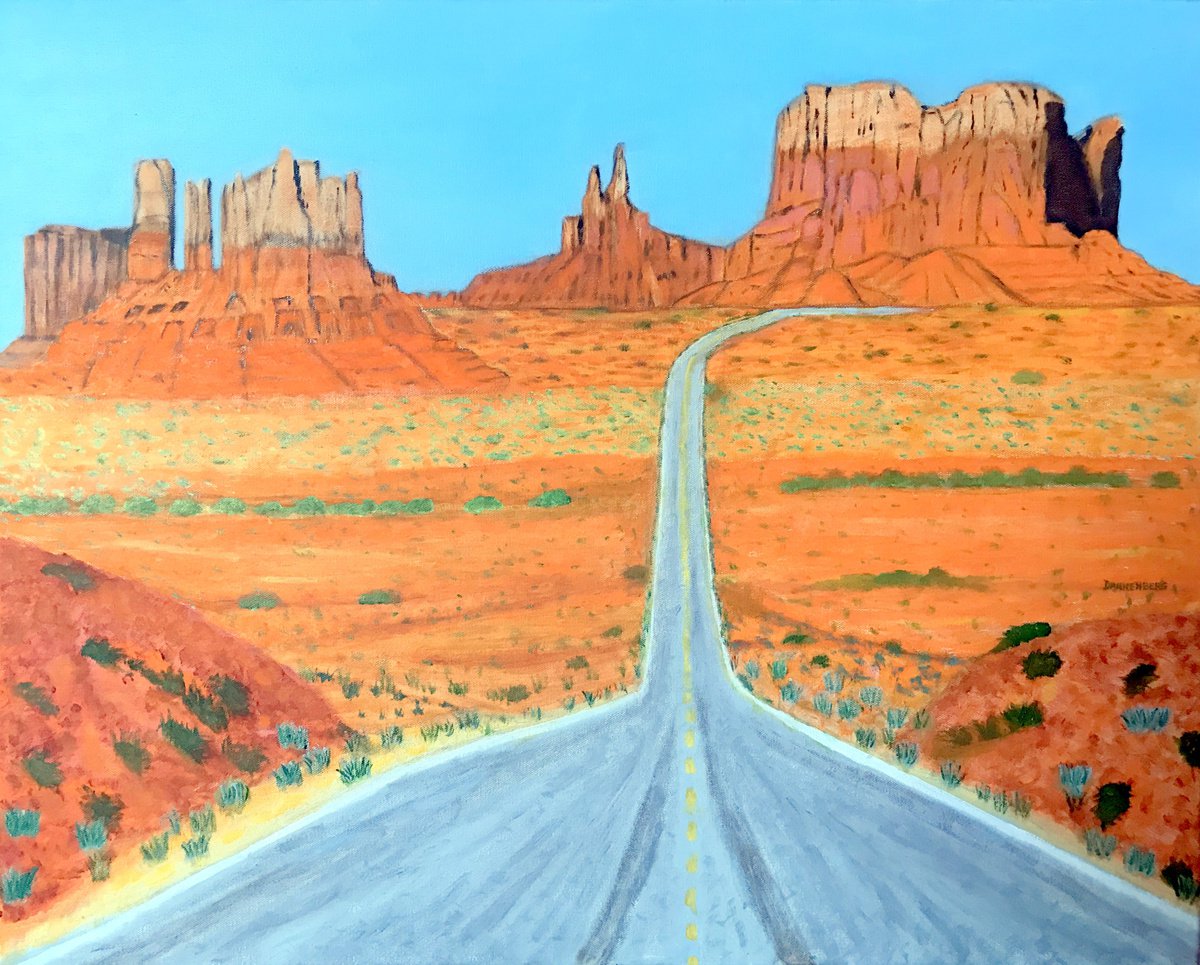 MONUMENT VALLEY HIGHWAY by Leslie Dannenberg