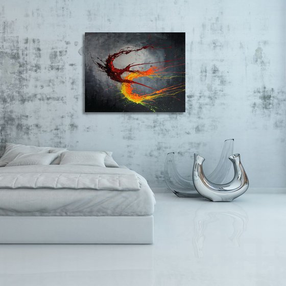 Twisting Fire IX (Spirits Of Skies 080195) (100 x 80 cm) XXL (40 x 32 inches)