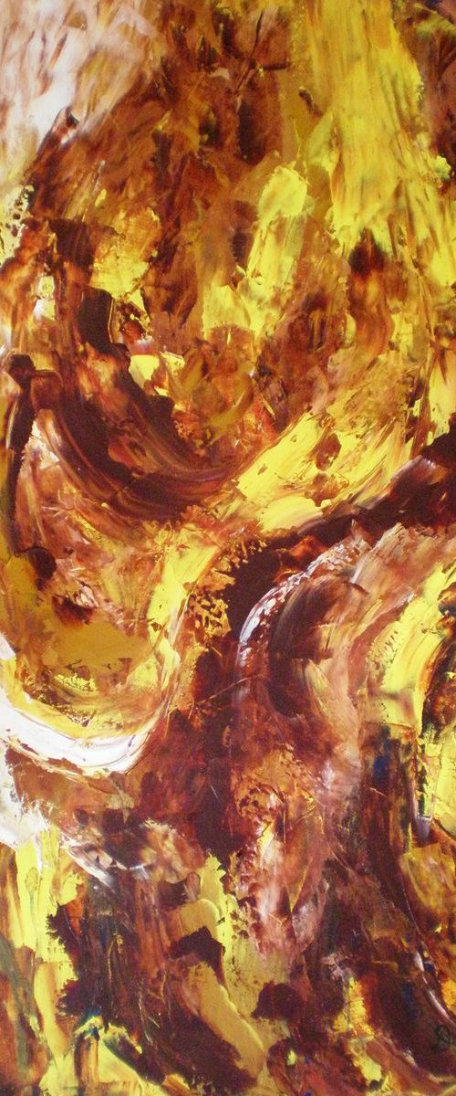 Contemporary Abstract for Home or Office - Whirl of Activity by Deepa Kern