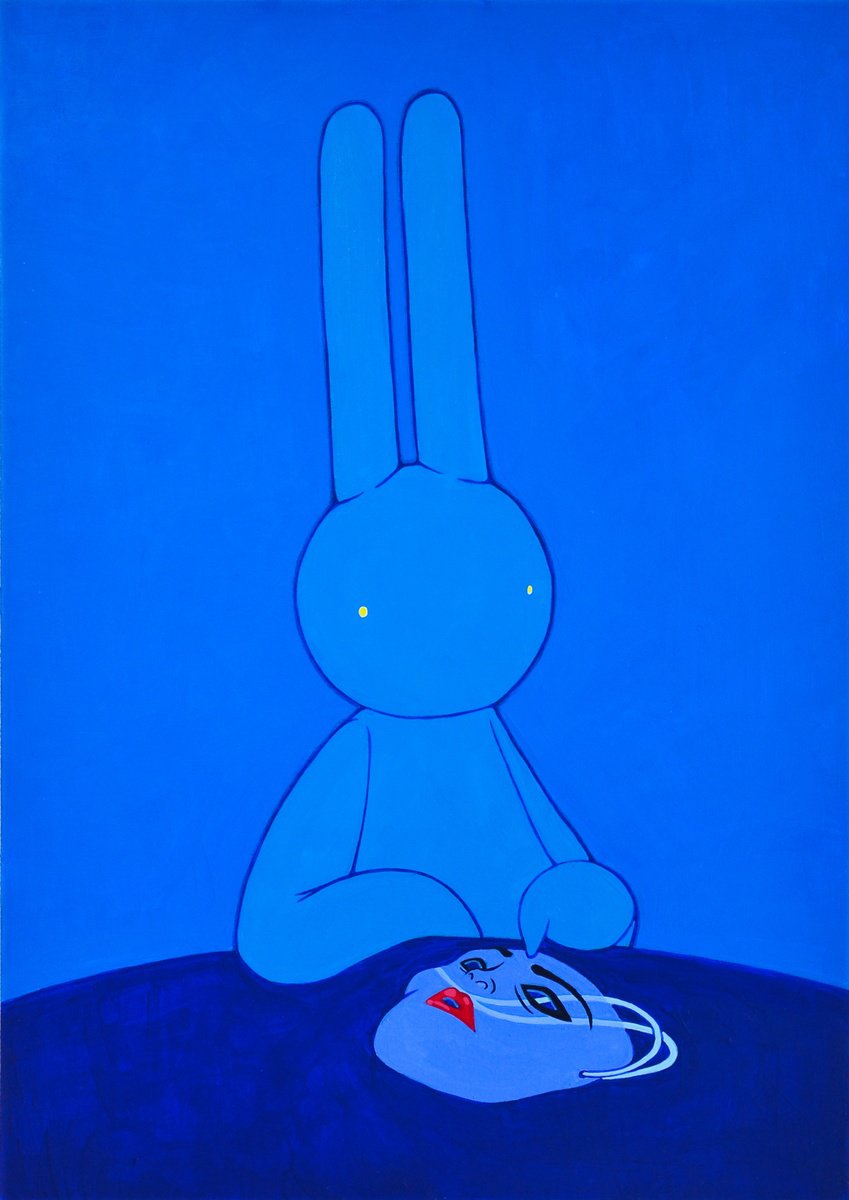 Animal Acrylic Painting By Mr Clement, 10 X 15", Gentle Touch Upon Sin, Original Artwork