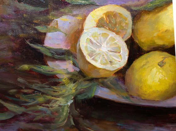 lemons and leaves