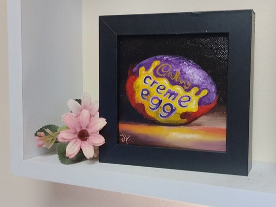 Little Cadbury Creme egg still life