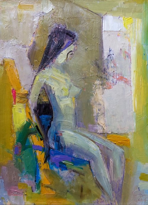 Figure in interior/21 by Victoria Cozmolici