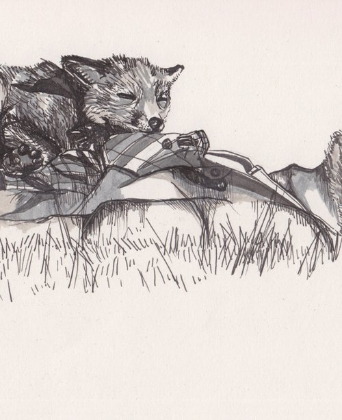 Sleeping Fox by Georgia Flowers