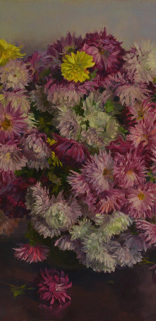 Flowers, asters by Vachagan Manukyan