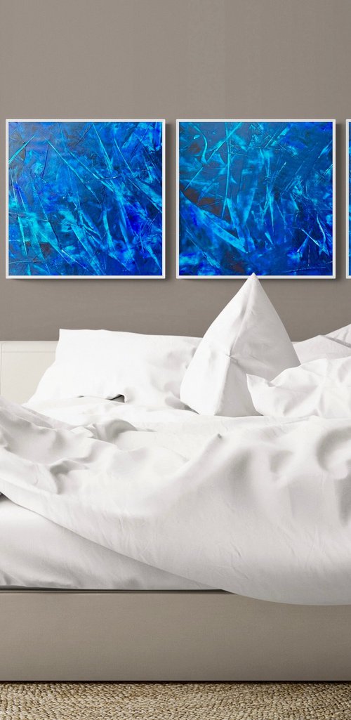 Beyond the blue sea 1726 set 3 by Anita Kaufmann