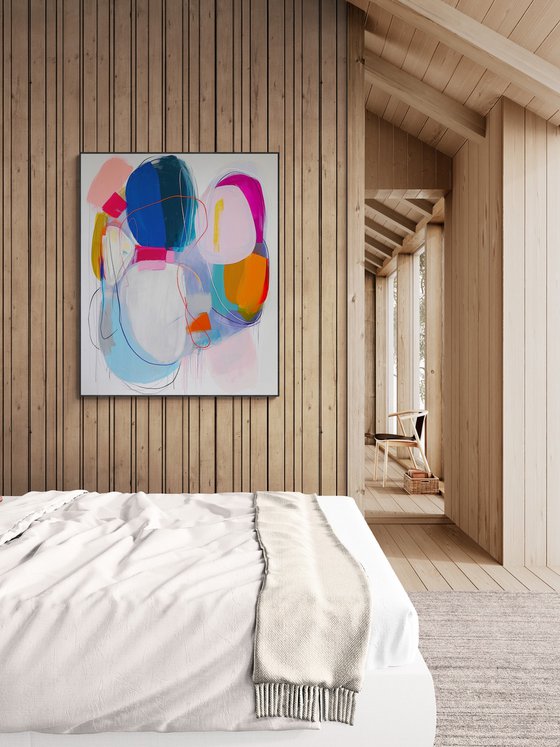 Bold colors and organic shapes