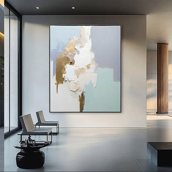 Aqua and Gold Reflections